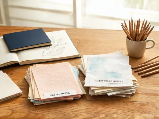 Art studio paper assortment