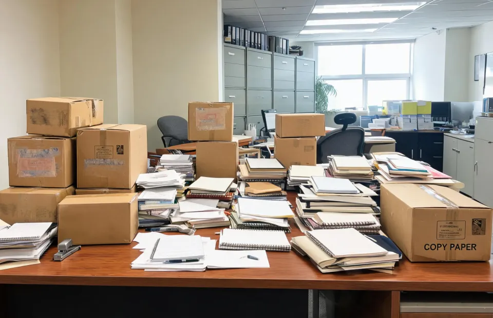Conventional paper supply stack